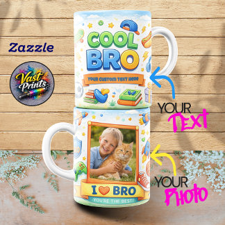 Cool Bro Photo Collage Yellow Ribbon Coffee Mug