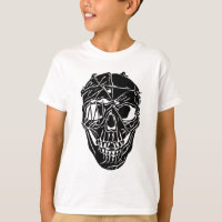 Cool Broken Skull Boys Graphic T-Shirt