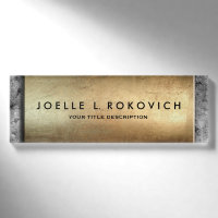 Cool Bronze Plaque Grey Concrete Generic Business