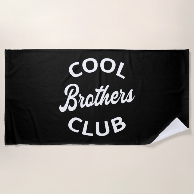 Cool Brothers Club I Beach Towel (Front)