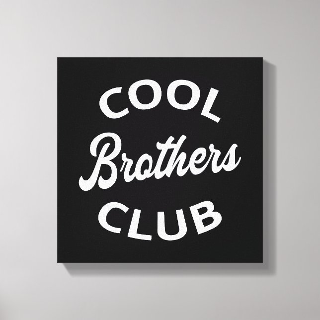 Cool Brothers Club I Canvas Print (Front)