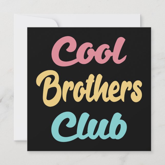 Cool Brothers Club II Card (Front)