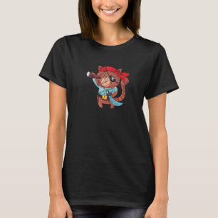 Cool Brown Cat Pirate Party Pirates Captain Boys G T-Shirt