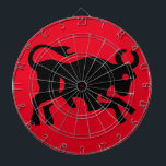 Cool Bull visual Black Bullish market investor Fun Dartboard<br><div class="desc">A fun dart board designed with a cool visual black bull,  a great gift for a "bullish" investor friend or for yourself!

Also,  by using the CUSTOMIZE IT option,  you can access the design to make changes such as adding text!! 
Enjoy Life & Thanks For Stopping by!!</div>