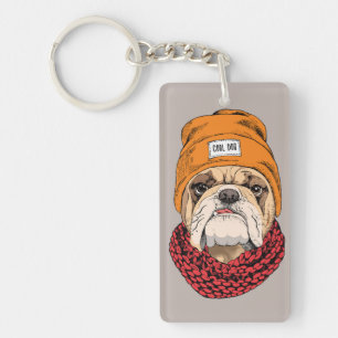 Cool Bulldog Key Ring