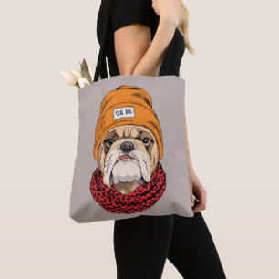 Cool Bulldog Tote Bag