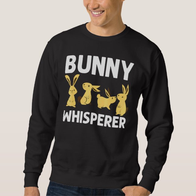 Cool Bunny Art For Men Women Rabbit Jersey Wooly P Sweatshirt (Front)