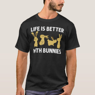 Cool Bunny Art For Men Women Rabbit Jersey Wooly P T-Shirt