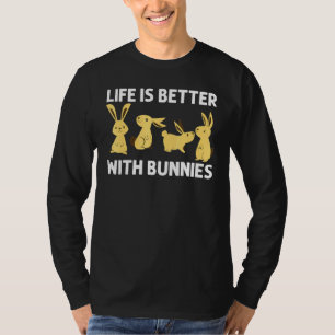 Cool Bunny Art For Men Women Rabbit Jersey Wooly P T-Shirt