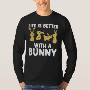 Cool Bunny Art For Men Women Rabbit Jersey Wooly P T-Shirt