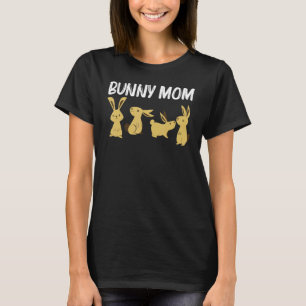 Cool Bunny Art For Mum Mother Rabbit Jersey Wooly  T-Shirt