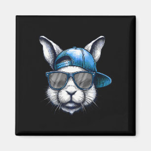 Cool Bunny Face Happy Easter Shirts For Boys Men K Magnet