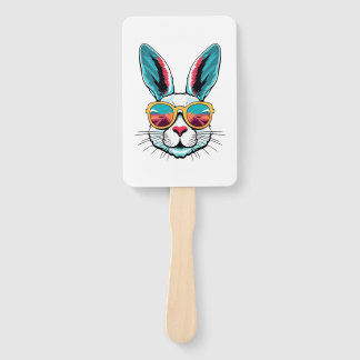 Cool Bunny Face Sunglasses For Easter Rabbit Hand Fan