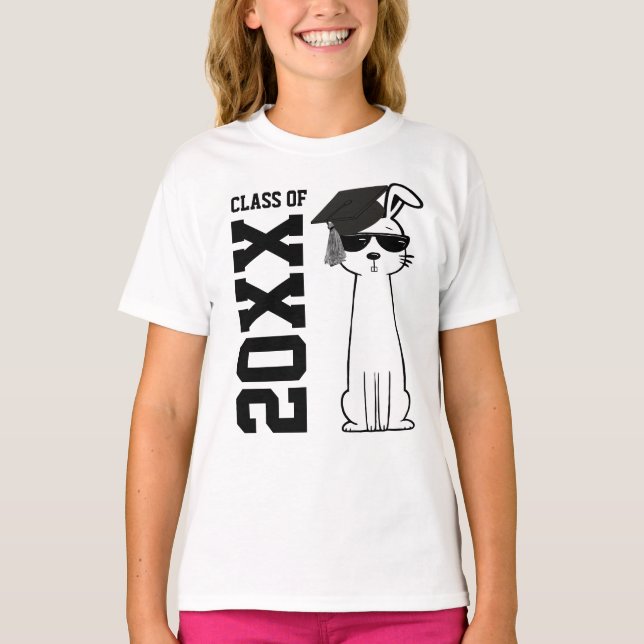 Cool  Bunny Graduate T-Shirt (Front)