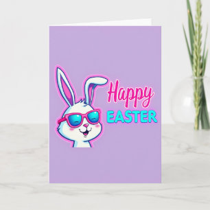 Cool Bunny Happy Easter Card