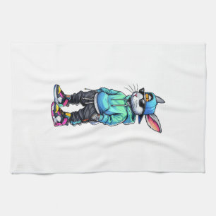 Cool Bunny Rabbit Sunglasses Easter Day For Boys M Tea Towel