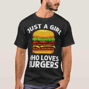 Cool Burger Art For Girls Women Hamburger Cheesebu T-Shirt