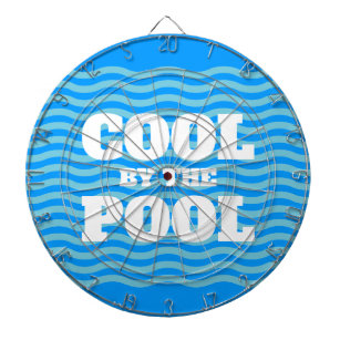 Cool by the pool funny summer vibes custom dartboard