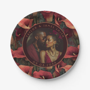 Cool Calle Lilies Plates For Bachelorette Party