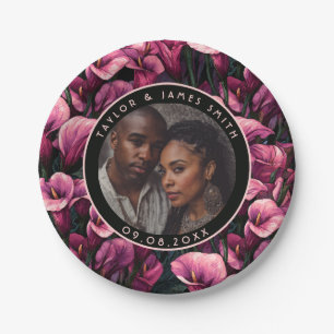 Cool Calle Lilies Plates For Destination Wedding