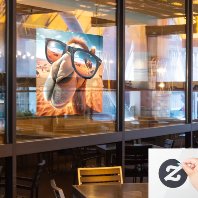 Cool Camel Window Cling (Restaurant Window)