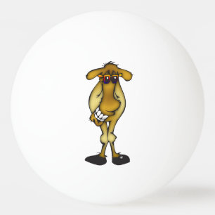 Cool Camel with Shades Ping Pong Ball