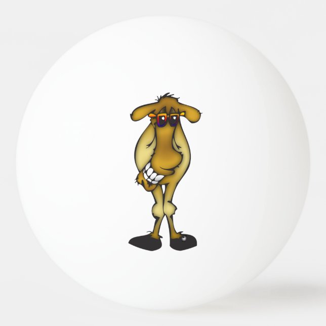 Cool Camel with Shades Ping Pong Ball (Front)