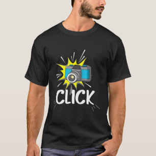 Cool Camera Trigger Caption Click Camera Lovers gi T-Shirt