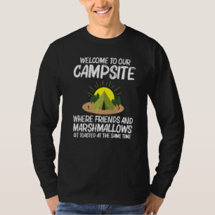 Cool Camping Art For Men Women Outdoor Tent Overni T-Shirt
