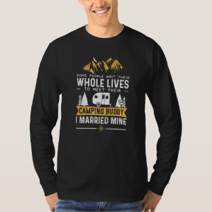 Cool Camping Buddies For Men Women Husband & Wife T-Shirt