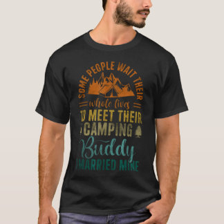 Cool Camping Buddies Funny Husband T-Shirt