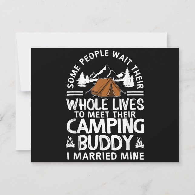 Cool Camping Buddies Gift For Men Women Funny Husb (Front)