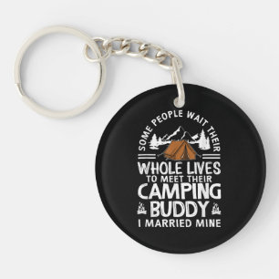 Cool Camping Buddies Gift For Men Women Funny Husb Key Ring