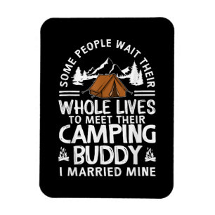 Cool Camping Buddies Gift For Men Women Funny Husb Magnet