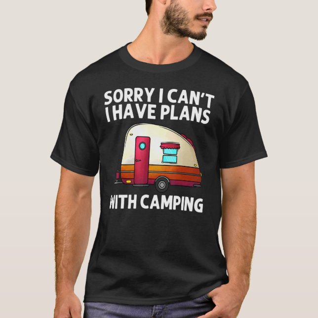 Cool Camping For Men Women Camper Hiking Bonfire C T-Shirt (Front)