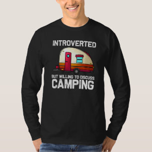 Cool Camping For Men Women Camper Hiking Bonfire C T-Shirt