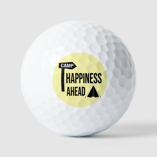 Cool Camping Golf Balls (Front)