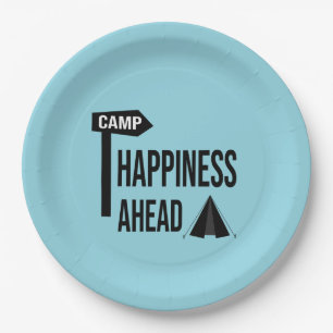 Cool Camping Paper Plate