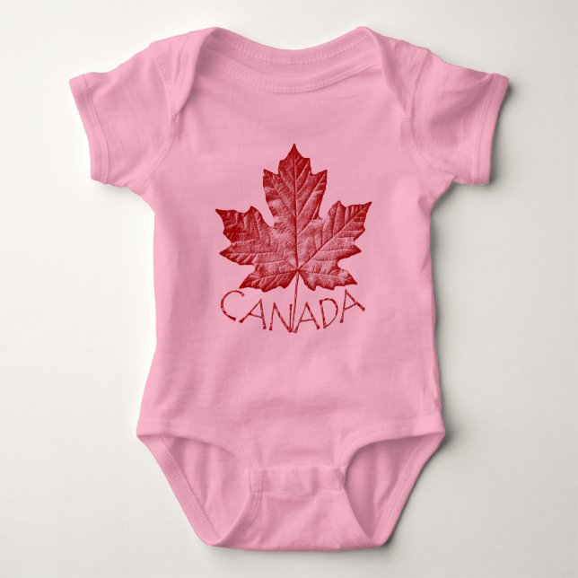Cool Canada Baby Shirt Canada Souvenir One Piece (Front)