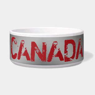 Cool Canada Ceramic Pet Bowl Custom Canada Bowls