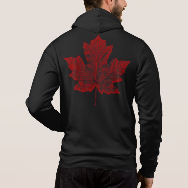 Cool Canada Jacket Men's Canada Souvenir Jogger Hoodie (Back)