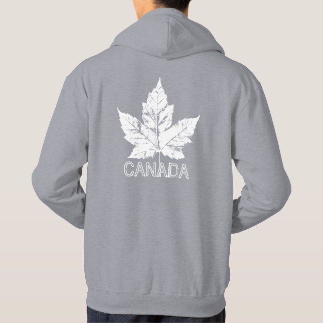 Cool Canada Jacket Personalised Canada Jacket Hoodie (Back)
