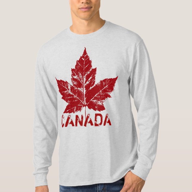 Cool Canada Shirt Retro Maple Leaf Souvenir (Front)