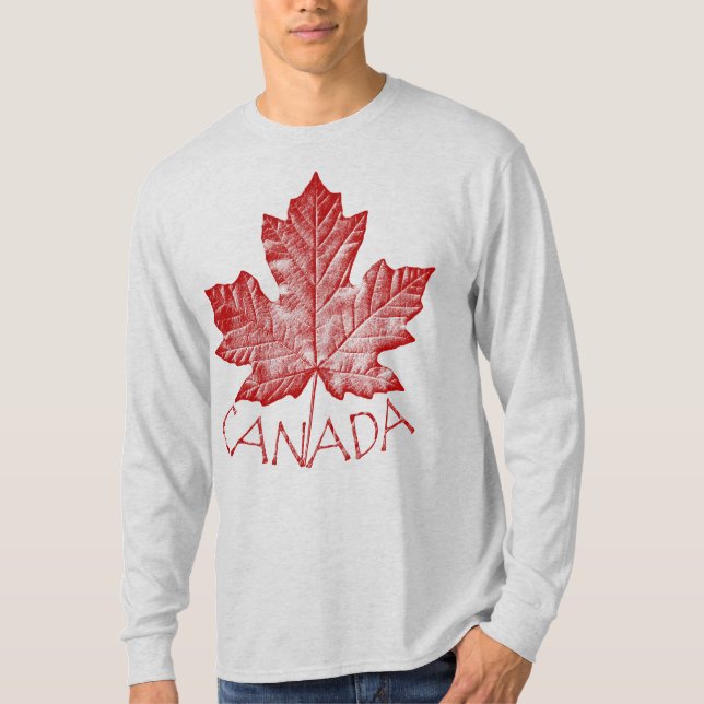 Cool Canada Sweatshirt Retro Maple Leaf Souvenir T-Shirt (Front)