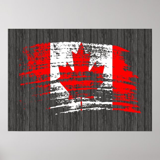 Cool Canadian flag design Poster (Front)