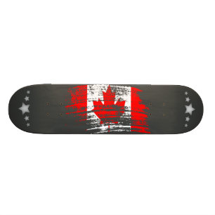 Cool Canadian flag design Skateboard