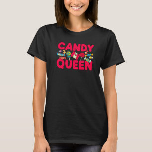 Cool Candy Queen For Women Girls Lollipop Candy Ba T-Shirt