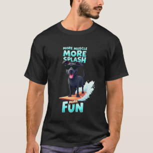 Cool Cane Corso Surfing Dog T-Shirt