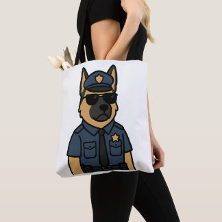 Cool Canine – German Shepherd with Sunglasses Tote Bag