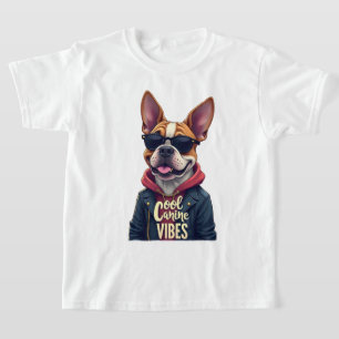 Cool Canine Vibes - Playful Pup Adventure T-Shirt
